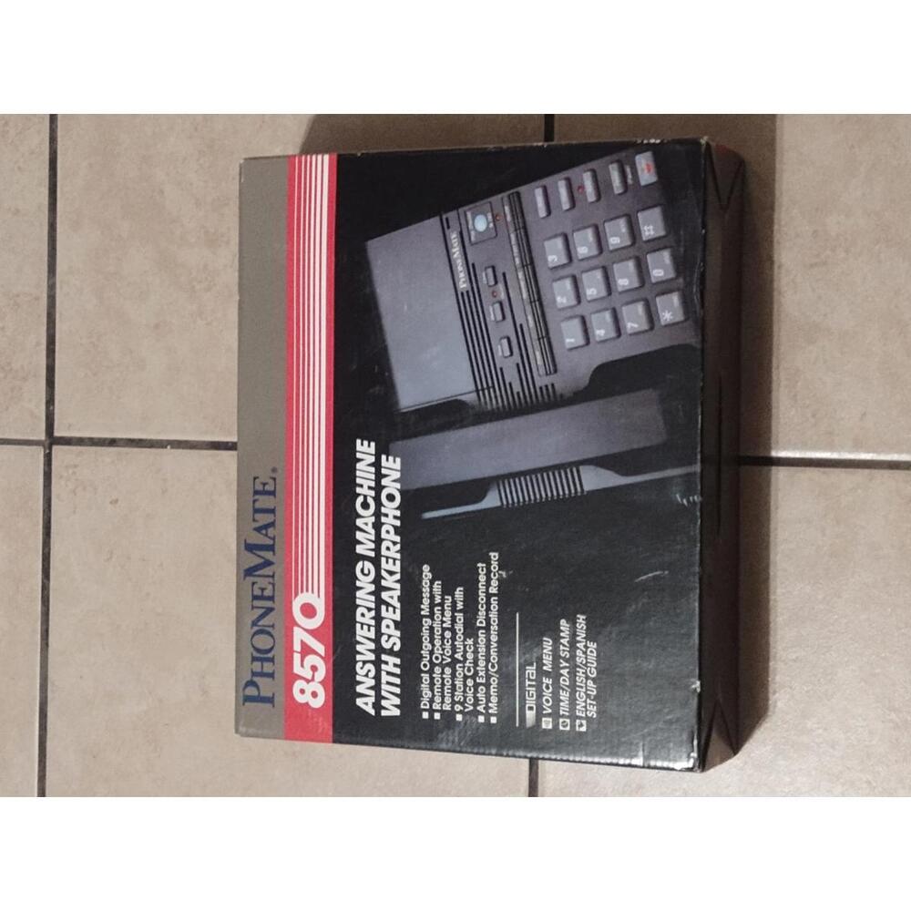 Vintage PhoneMate 8570 Answering Machine W/ Phone Feature New in Open Box Unused